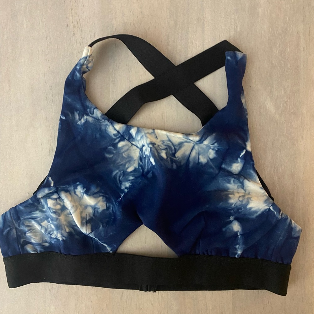 Blue Life Fit Tie-Dye Sports Bra